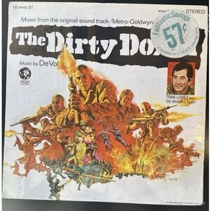 Dirty Dozen Original Soundtrack LP Vinyl MGM 1967 1st Pressing  SEALED!